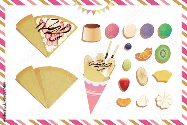 Fototapeta クレープセット　手作りキット