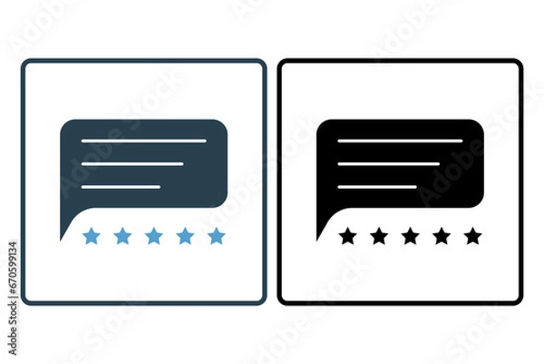 Fototapeta star ratings Icon related to Feedback and Review. suitable for web site, app, user interfaces, printable etc. Solid icon style. Simple vector design editable