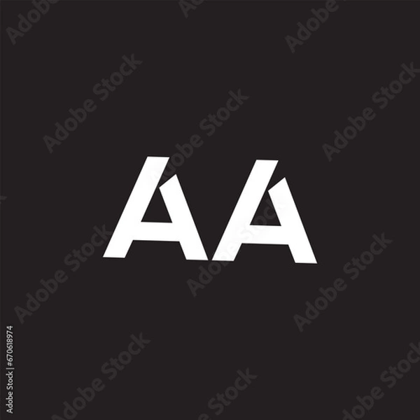Obraz AA creative logo design and monogram logo