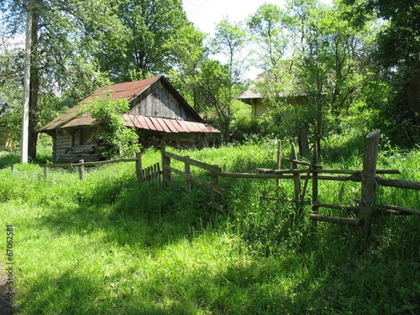 Obraz По  дорогам старой деревеньки в Карпатах