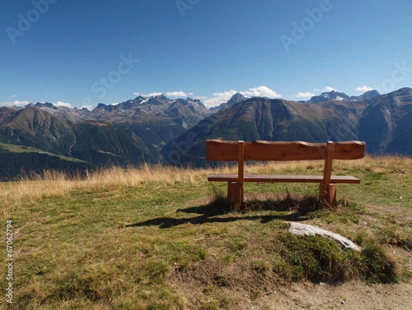 Obraz Bank mit Aussicht