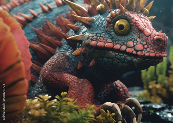 Obraz leguan & eidechse