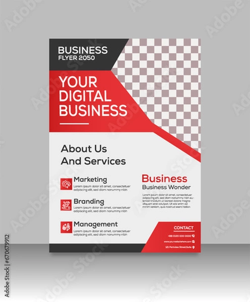 Obraz Gradient marketing poster template