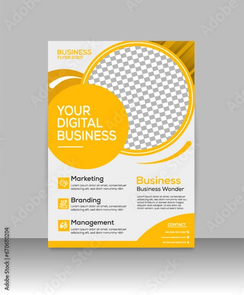 Obraz Business Flyer print template