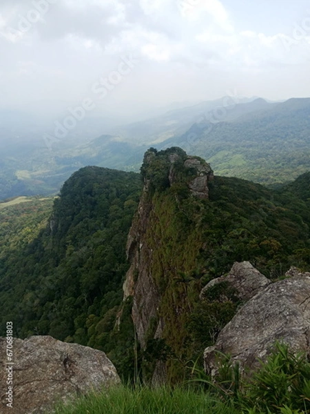 Fototapeta view from the top of the mountain
