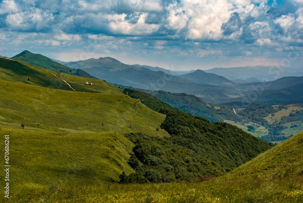 Fototapeta beautiful view of the Bieszczady Poloniny