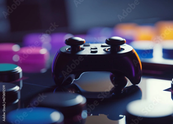 Obraz games & joystick