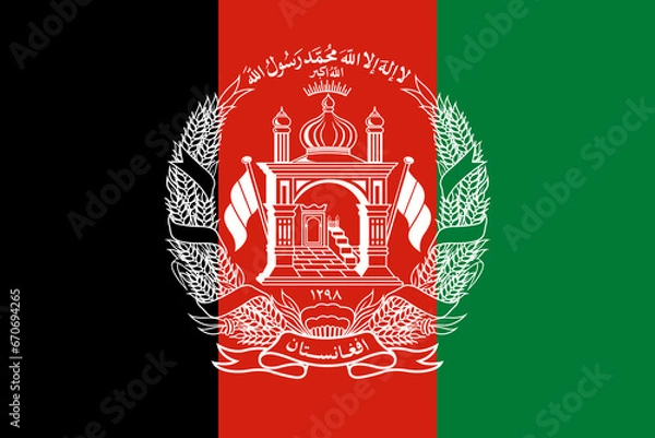 Obraz afghanistan flag