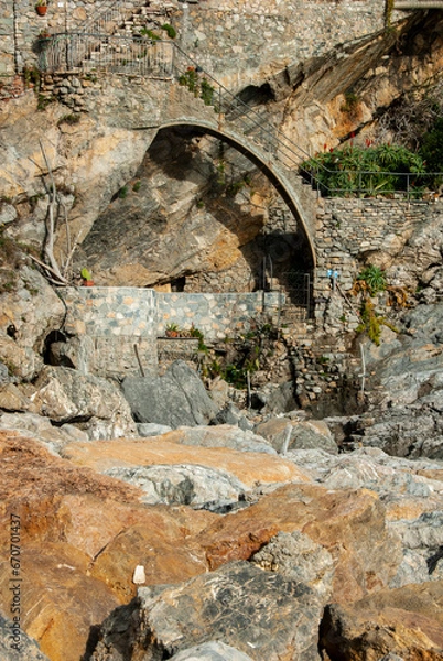 Obraz Cliff side staircase