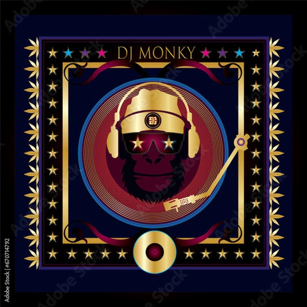Fototapeta Dj monky 2022