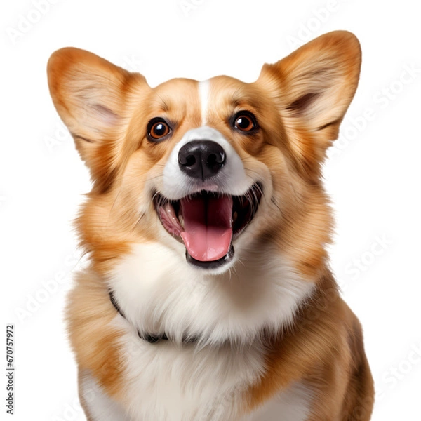 Fototapeta Corgi dog on transparent background