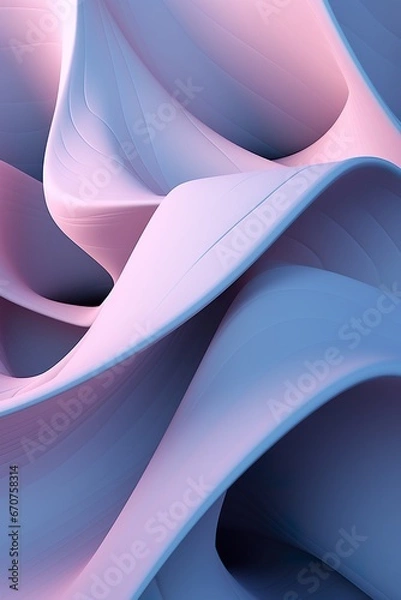 Fototapeta creative wave and swirl background, pastel pink and  purple design pattern with blue elements, wavy elegant and futuristic wallpaper