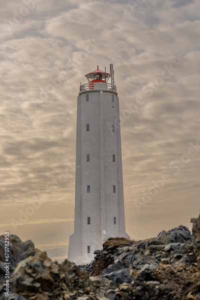 Fototapeta lighthouse at sunset