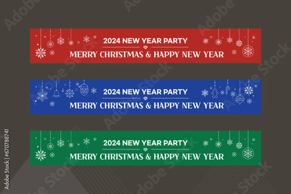 Fototapeta 연말,새해,송년의밤 현수막 배너