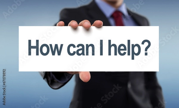 Fototapeta how can i help