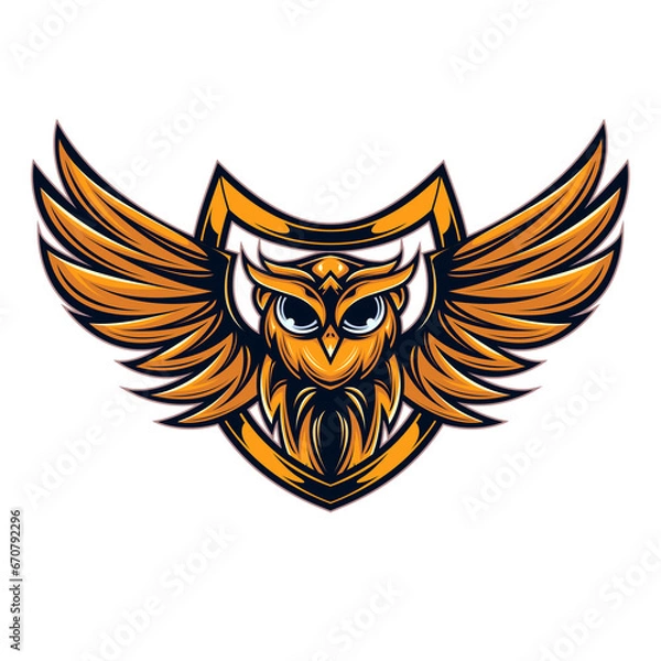 Obraz Owl esport logo