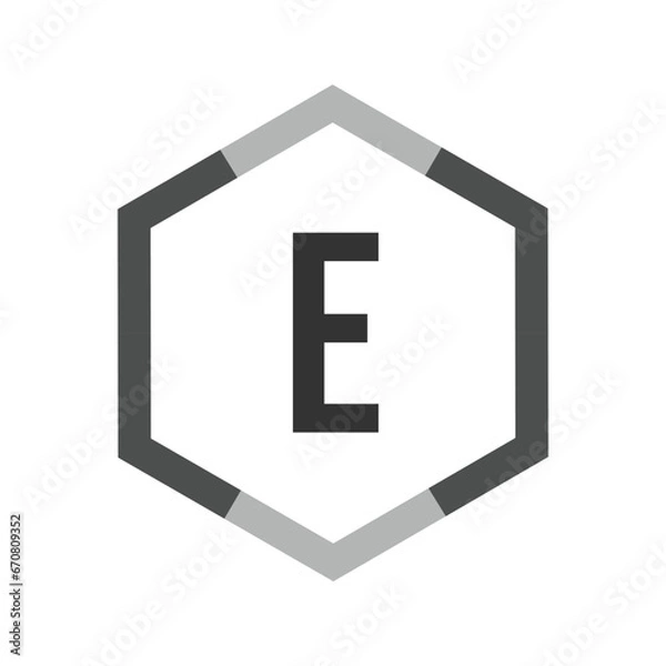 Obraz Initial Letter Logo E Template Vector Design