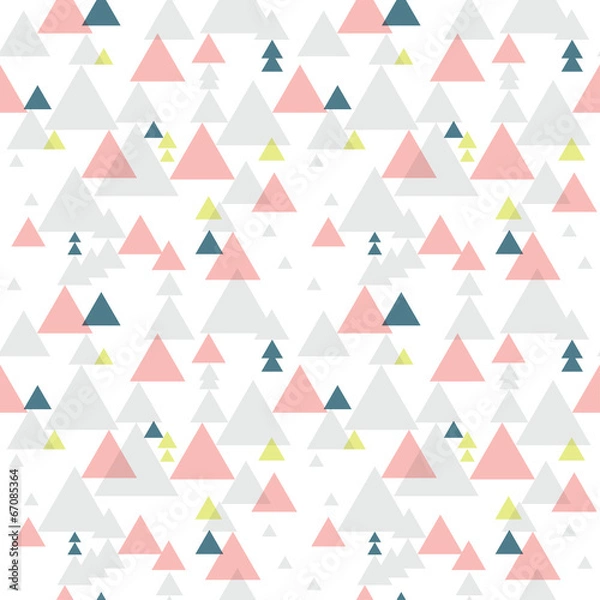 Fototapeta Geometric triangle seamless pattern