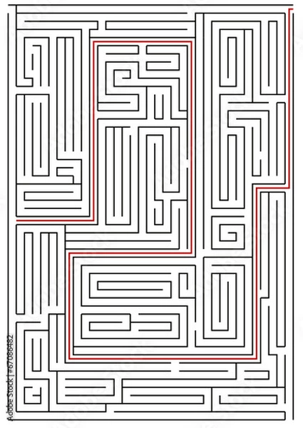 Fototapeta labirent yolu