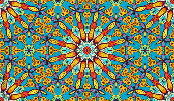 Fototapeta Mandala Seamless patterns tile repeat patterns surface design textile design for fabric and digital paper background