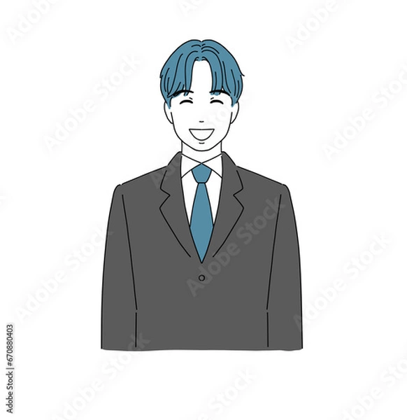 Obraz 喜ぶ男子生徒