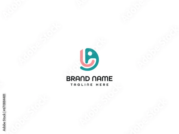 Obraz A J letter logo design 