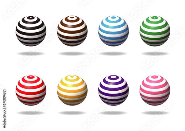 Obraz ボーダー球