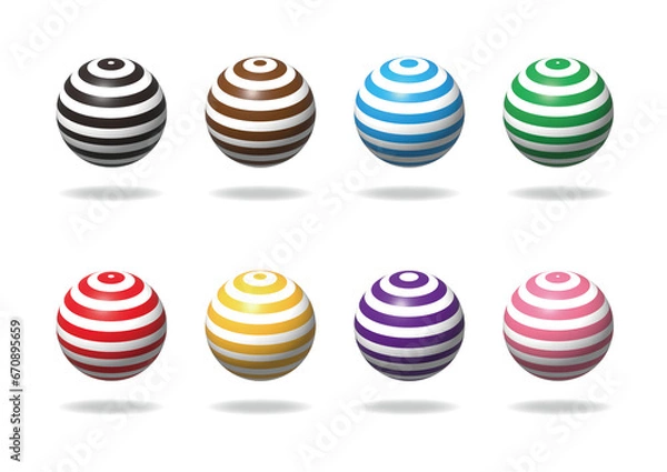 Obraz ボーダー球