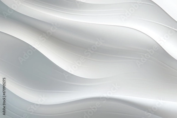 Fototapeta White wallpaper design with curves and lines
