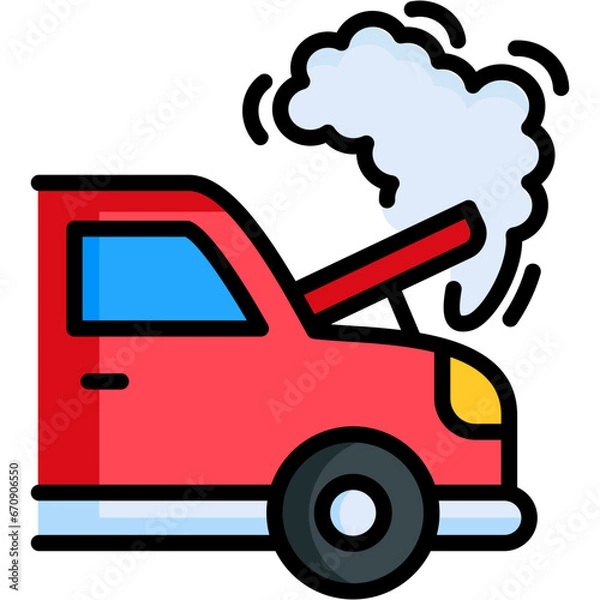 Fototapeta Accident Icon