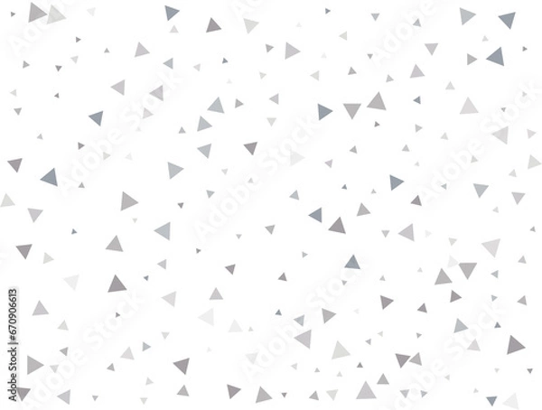 Fototapeta Magic Silver Triangular Confetti