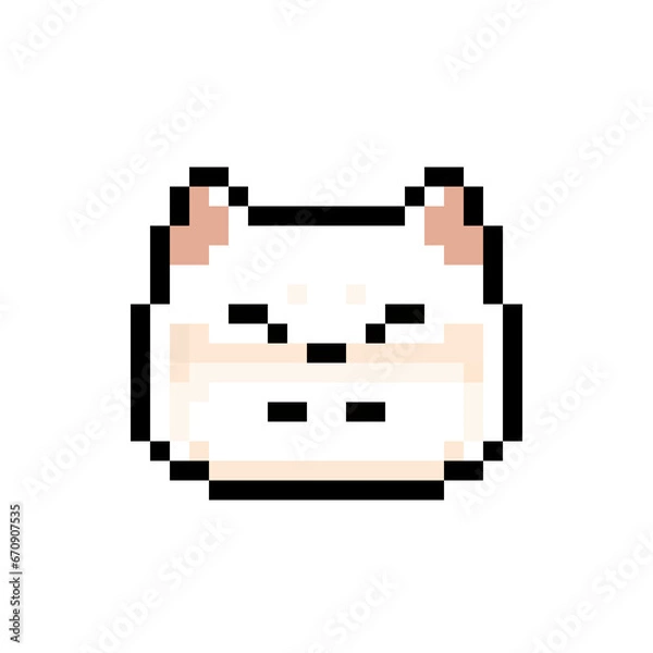Obraz Akita pixel art