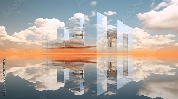 Obraz oil refinery plant.