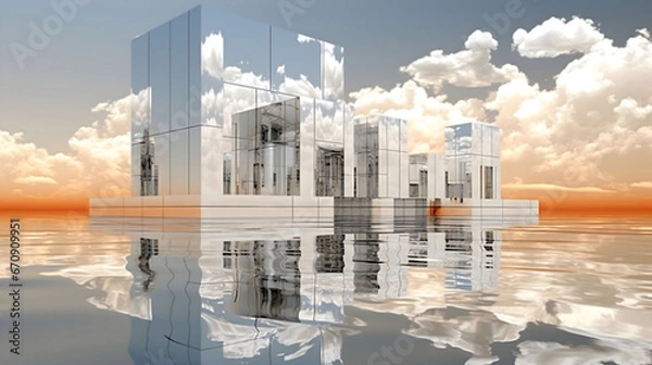 Fototapeta view of the city.