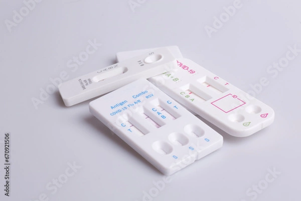 Obraz covid and flu test