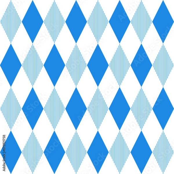 Fototapeta Blue diamond with stripe inside. diamond pattern. diamond pattern background. diamond background. Seamless pattern. for backdrop, decoration, Gift wrapping