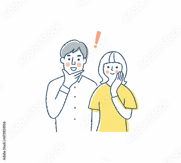 Fototapeta 笑顔の若いカップル