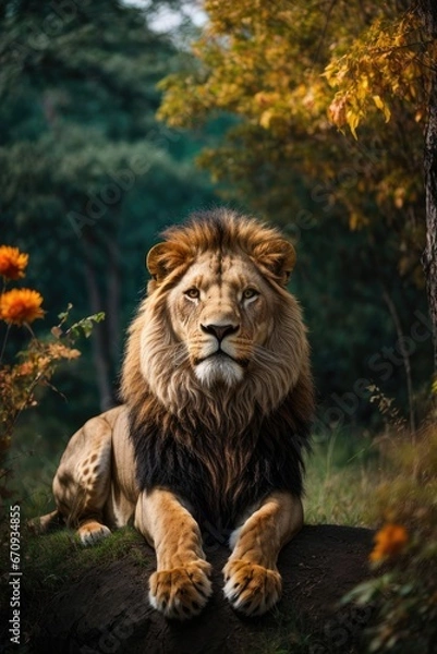 Fototapeta portrait of a lion