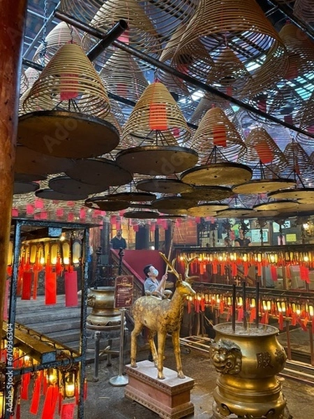 Fototapeta Wen Wu Temple in Hong Kong