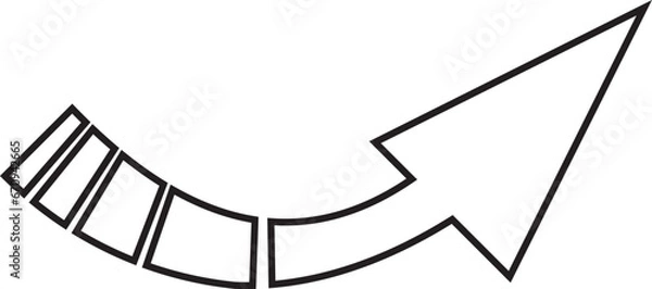 Fototapeta 矢印＿アウトラインあり　塗りなし
