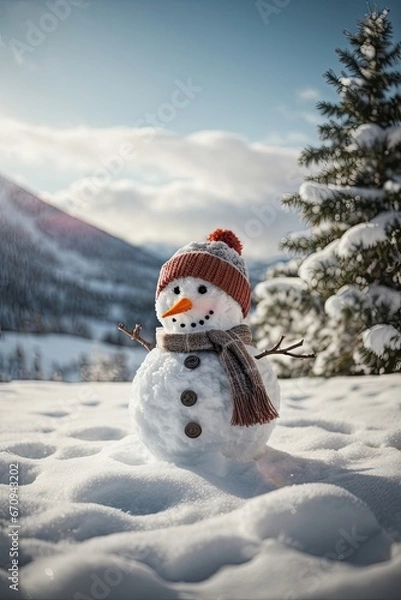 Obraz snowman of the snow