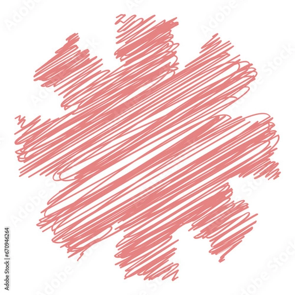 Fototapeta Geometric Scribble Drawing