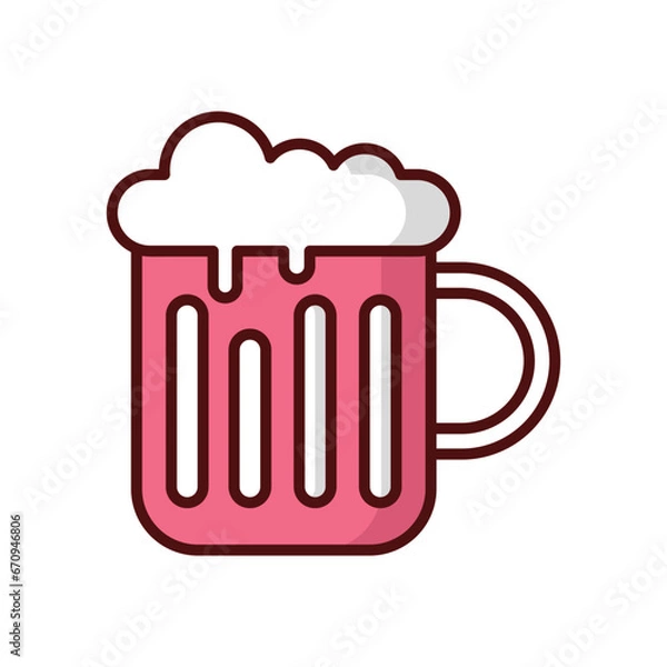 Fototapeta Bar icon isolate white background vector stock illustration.