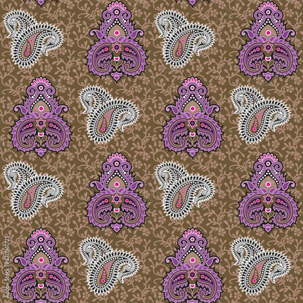 Obraz Textile Pattern Vectors Design print AI Generation