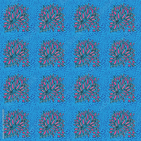 Obraz Textile Pattern Vectors Design print AI Generation