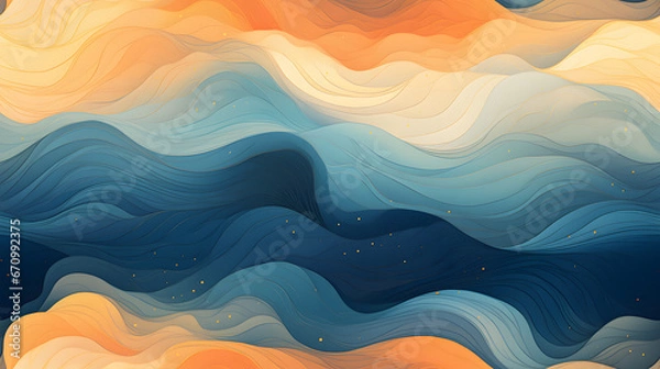 Obraz Abstract waves inspired by soothing melody pattern