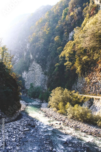 Fototapeta river in the mountains