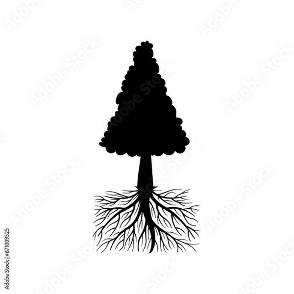 Fototapeta christmas tree vector