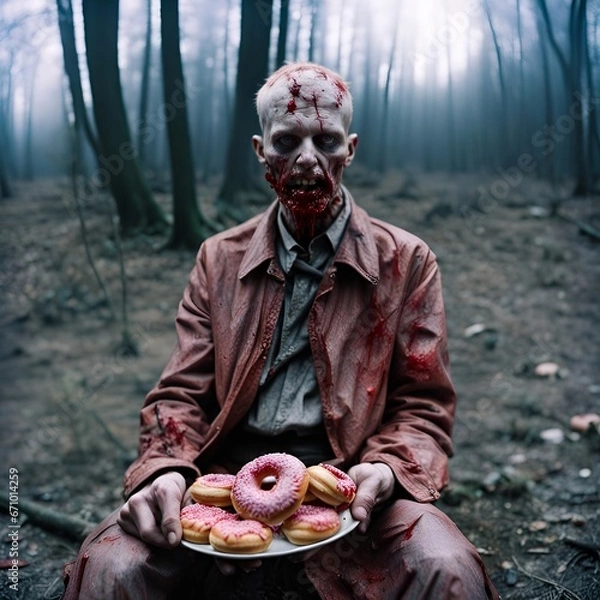 Obraz Zombie donut 