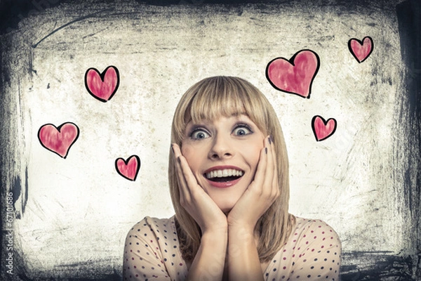 Obraz Krass verliebt ey